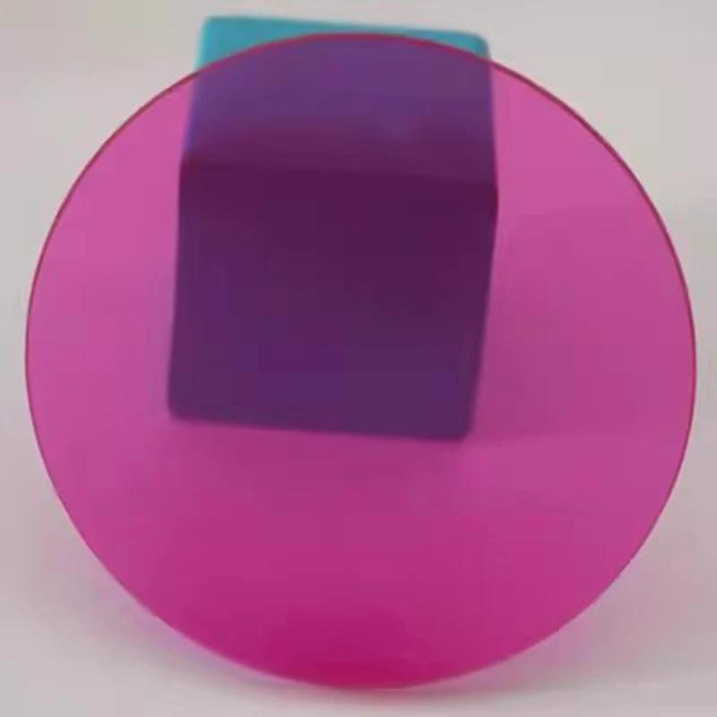 Цветная полупрозрачная акриловая пластина ПММА Оргстекло Круглая форма Тонированная пластина Толщина 3 мм Для DIY/Выставочных проектов/Свадебного и домашнего декора
