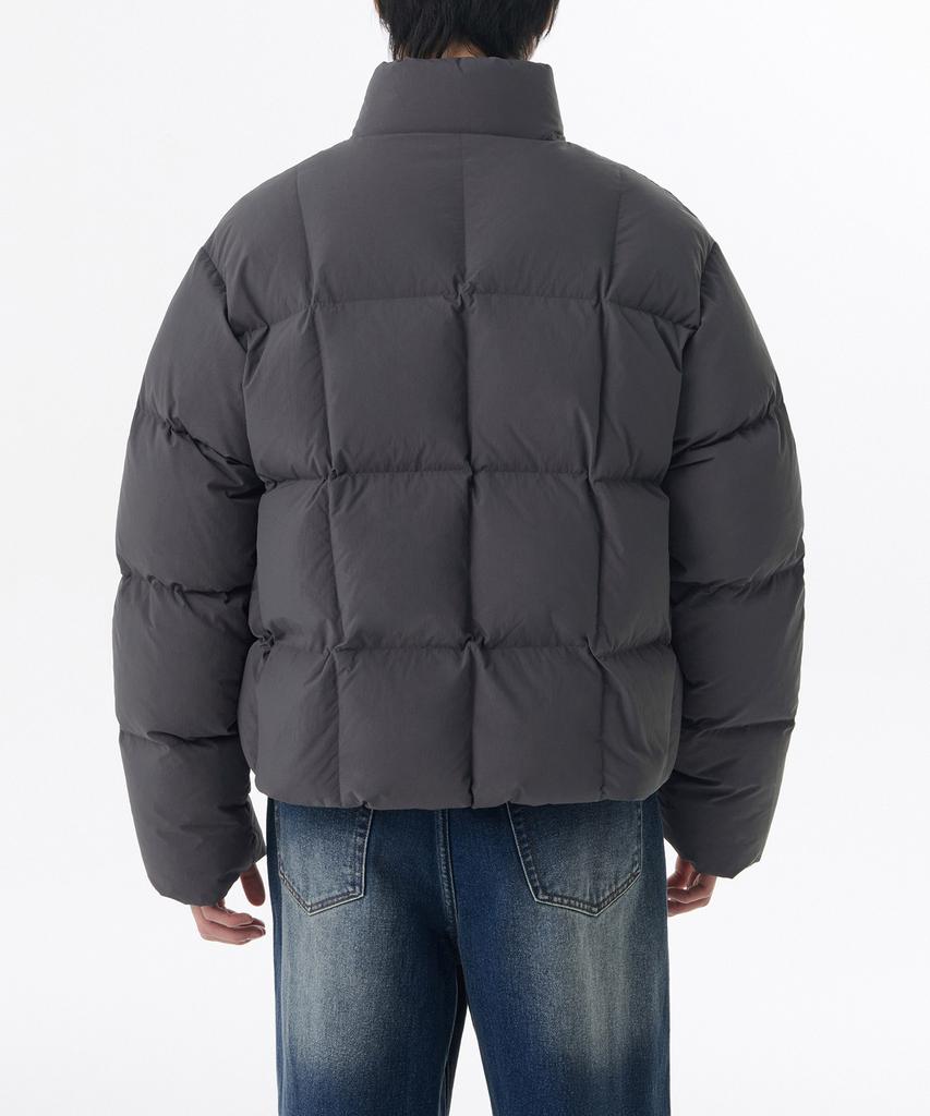 Musinsa Standard Square Quilted Down Puffer Short Padded Jacket [Dim Grey]