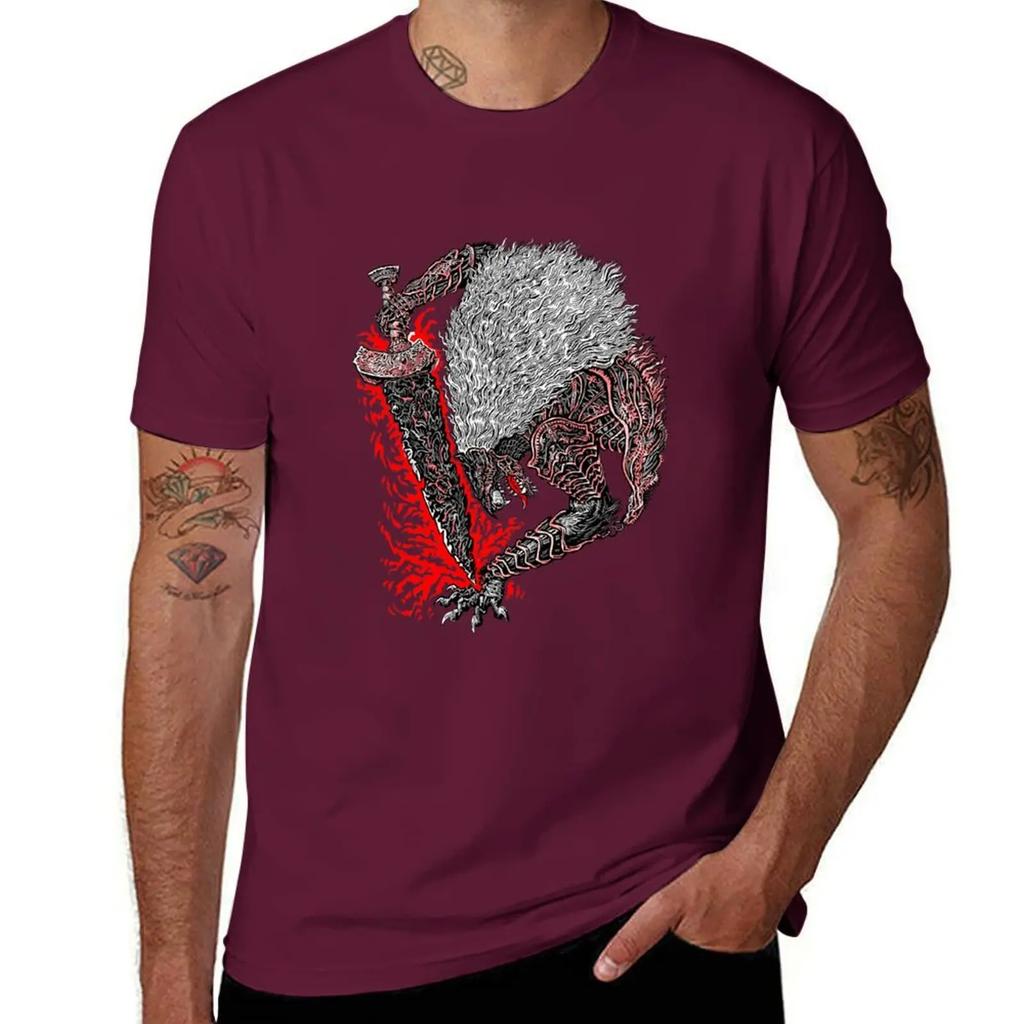 Maliketh, The Black Blade T-Shirt anime tshirt aesthetic clothes plus size men clothing