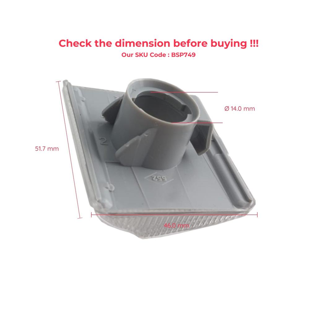 BROSS BSP749 Белый цвет боковой поворотник повторитель указателя поворота сигнальная лампа левая или правая 8200343322 для Renault Clio MK3