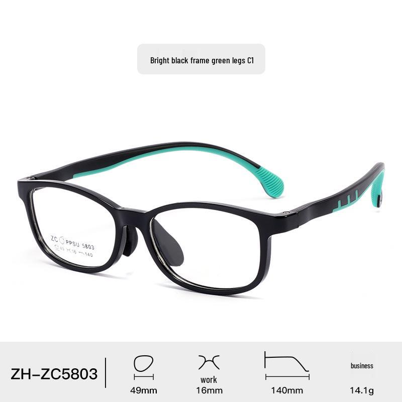 Comfortable Soft Silicone Nose Pads PPSU Eyeglass Frames for Kids, Men, Women – Myopia-Compatible