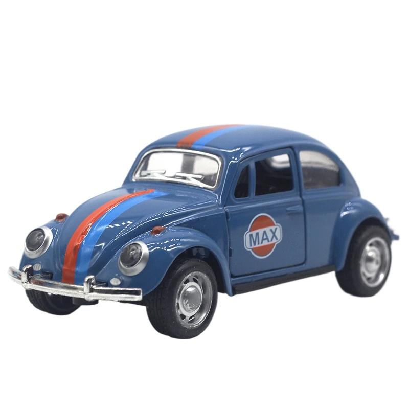 1/32 Scale Beetle Alloy Car Diecasts Metal Classic Toy Model with Pull Back Function Vehicles for Child Gifts