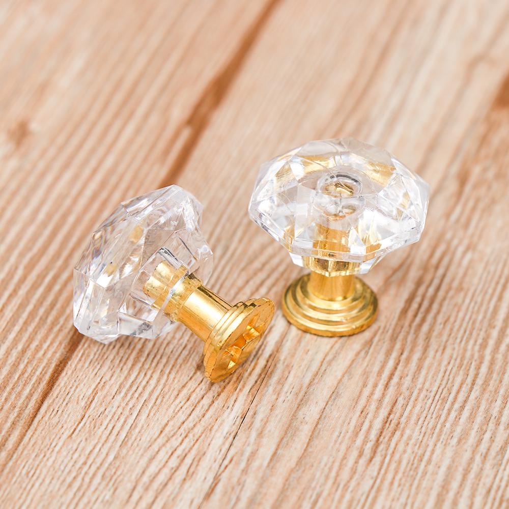 Wardrobe Cabinet Handles Diamond Shape Pull Handle Door Knobs Cupboard Pulls Crystal Glass Knobs
