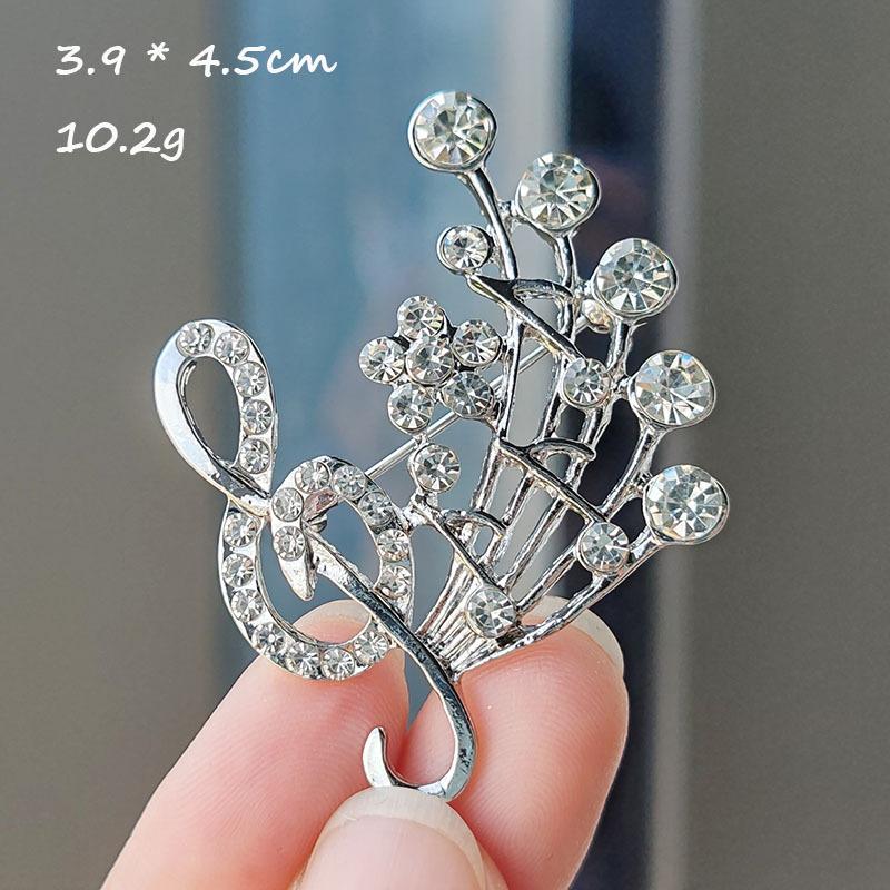 Творческая личность, ритмичная музыкальная нота, брошь, дизайн, чувство, костюм, корсаж, кардиган, аксессуары, изысканная нишевая булавка, воротник, булавка для женщин