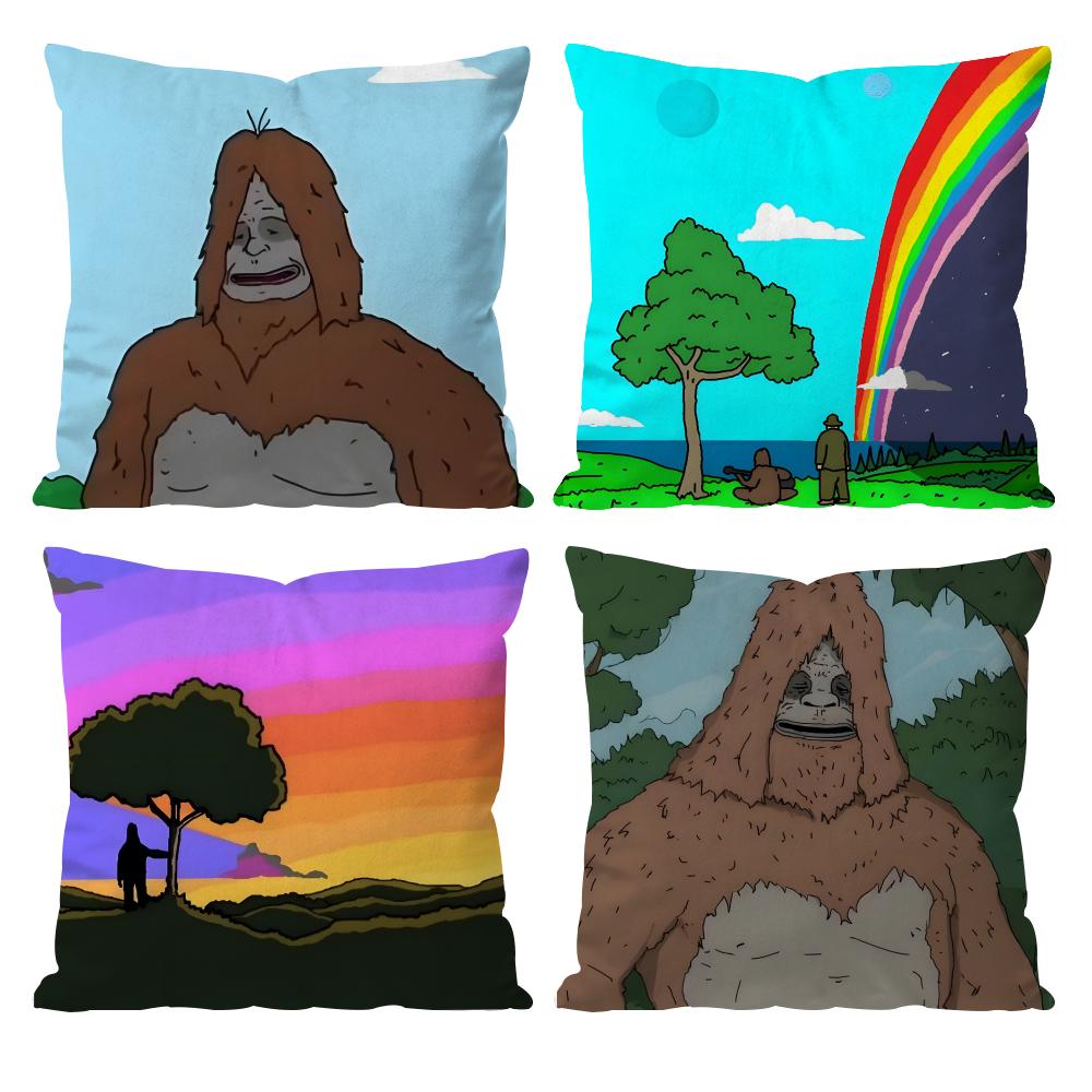 Quirky The Big Lez Show Cushion Cover Pattern Printed Pillowcase for Living Room Sofa Cushion Cover & Bedroom Decor