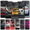 Phone Case for Samsung Galaxy Z Flip 3 4 5 Folding Mobile Shell Hard PC Fundas Black Coque Protect Cover Japan JDM Sports Car