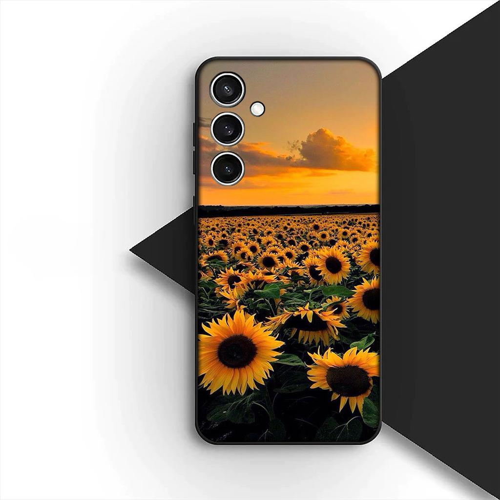 Protective Cover for Xiaomi Redmi Note 12 11 10 A3 Pro 10A 10C 12C Note12 5G 4G Casing Phone Case Yellow Sunflower Flower