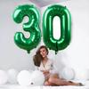 32-дюймовые зеленые большие воздушные шары с цифрами 0 1 2 3 4 5 6 7 8 9 для детей, день рождения, годовщина свадьбы, фигурные воздушные шары, подарок