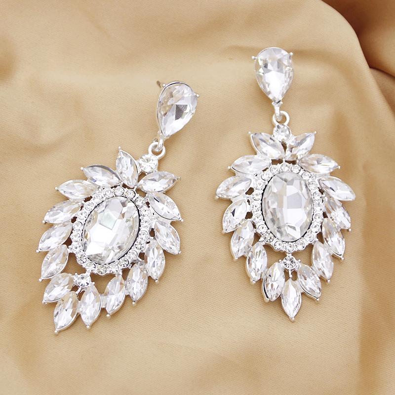 Великолепные серьги-подвески с кристаллами и стразами для женщин, крупные гипоаллергенные серьги, подарок, ювелирные украшения, мода