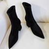 Pointed Toe Suede Women Ankle Boots High Heels Fashion Boots Woman 2025 Trend Winter Designer Walking Elegant Sexy Mujer Botas