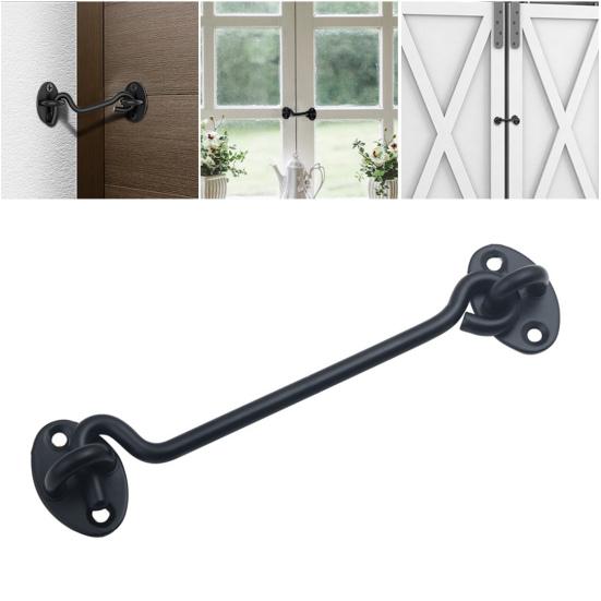 1 комплект, дверной замок, защелка для ворот, устойчивый к ржавчине, простая установка, шкаф, раздвижная дверь, конфиденциальные крючки, комплект оборудования для защелки