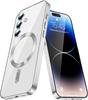 Роскошный магнитный чехол с покрытием для Samsung Galaxy S25 Ultra S21 S23 FE S24 S22 Plus Edge Телефон Magsafe Защитная крышка с защитой для объектива