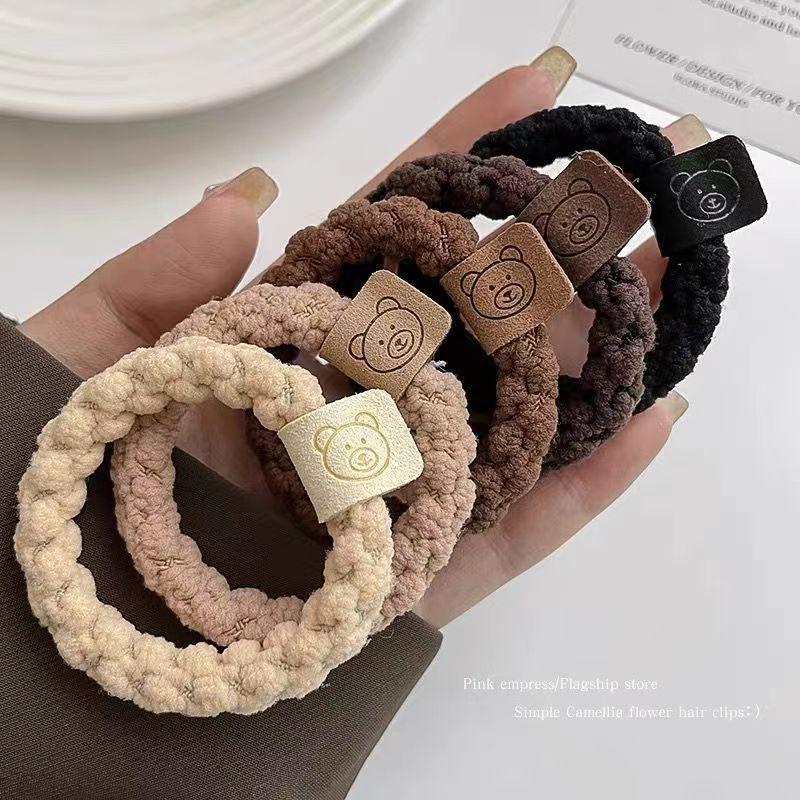 Women's High Elasticity Braided Bear Hair Tie - Thickened Elastic Band Hair Accessories