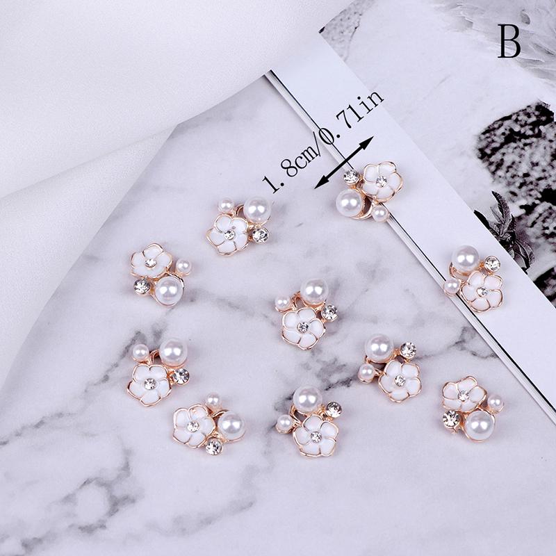 10 шт. жемчужные украшения пуговицы с плоской задней частью декоративные для рукоделия