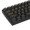 Womier Transparent Gaming Keycaps, 140 Keys, Cherry Profile, 60%, 65%, 75%, 100% for Cherry Gateron MX Switch Mechanical Keyboards (Black, Yellow)