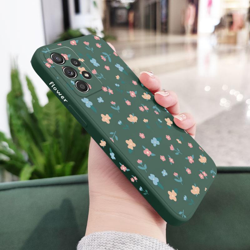 Mini Flowers Case For Samsung A17 A56 A54 A34 A24 A14 A73 A53 A33 A23 A13 A52 A52S A72 A32 A22 A12 A04S A04 A15 A25 A35 A55 5G