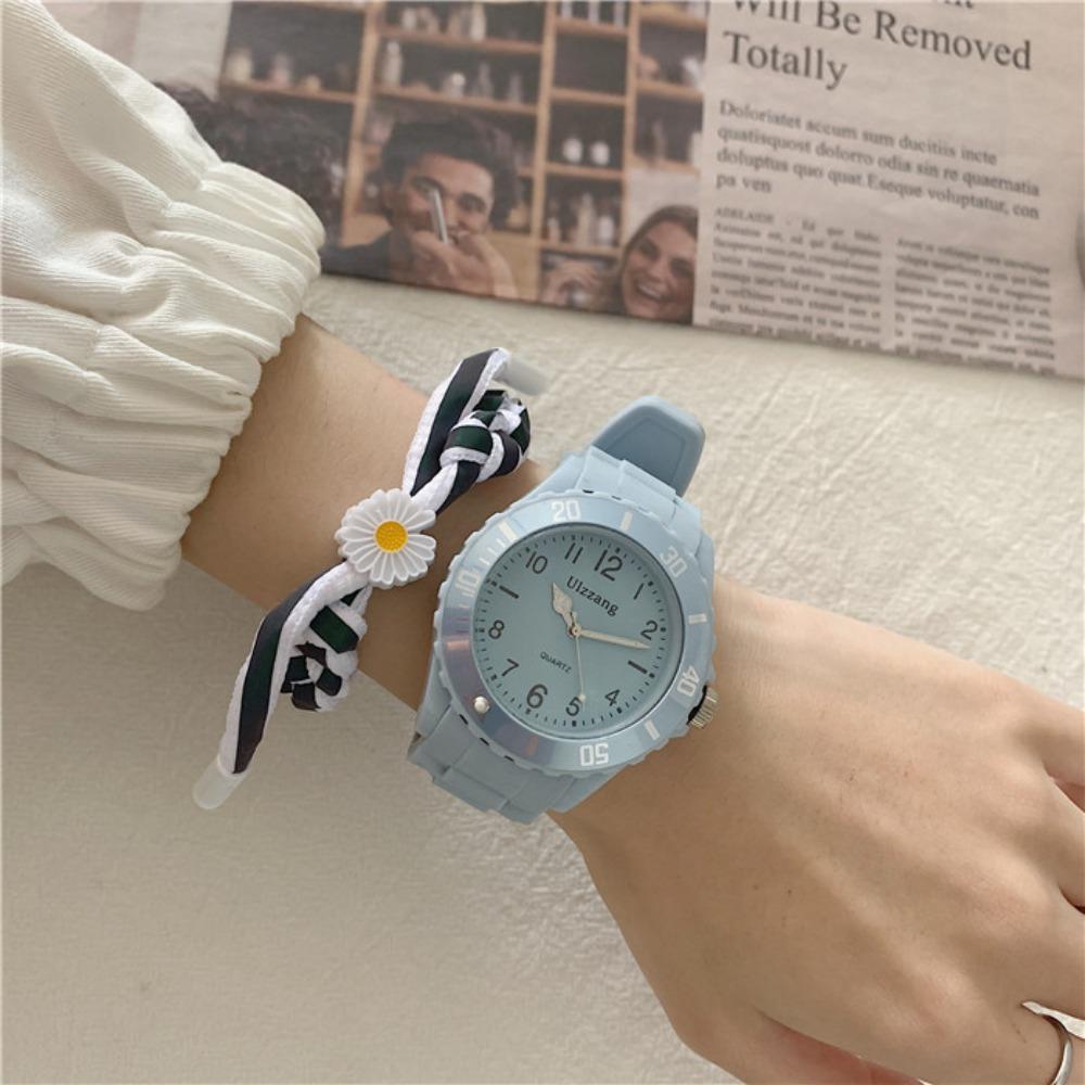 Clock Waterproof Couple's Version Korean Style Accessories Casual Sport Watch Classic Clock Quartz
