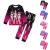 Children's Fashion Suit Skirt Round Neck Long Sleeve Top Pants