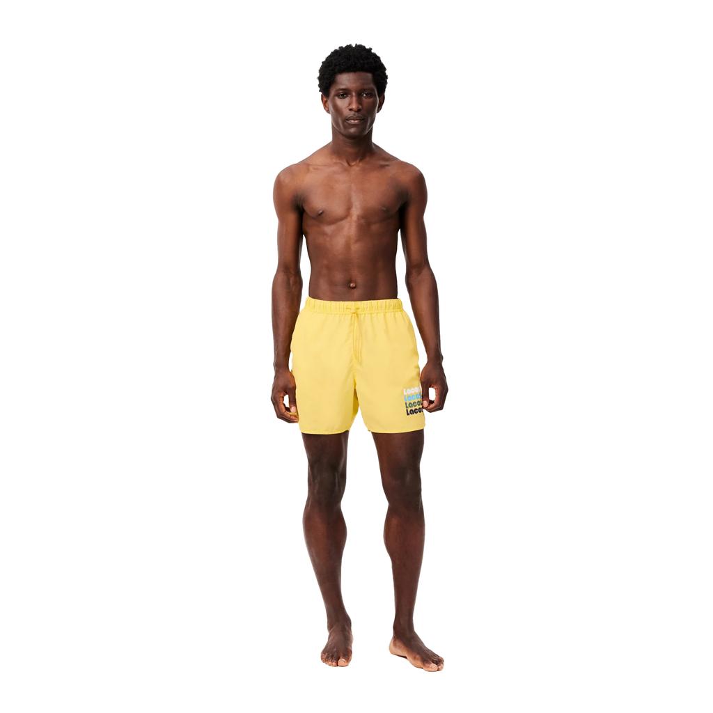 Lacoste Мужские выстиранные плавки средней длины