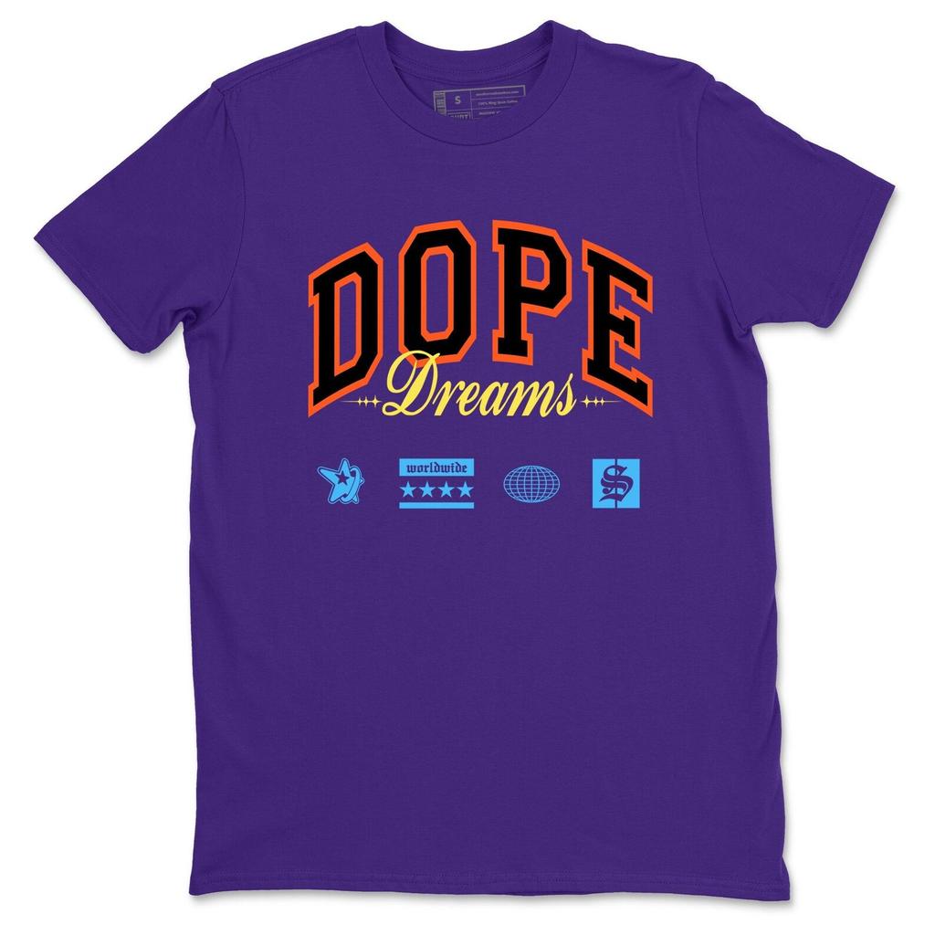 Dope Dreams Graphic Tee - Sneaker Threads Streetwear Graphic Shirts 9060 Prism Purple