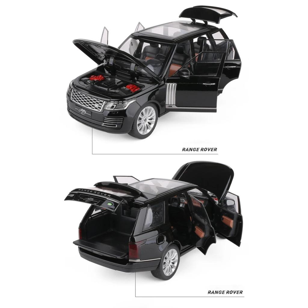 1/18 Range Rover 50th Anniversary Alloy Car Model Sound And Light Simulation Car Decoration Collection Boy Childrens Toy Gift