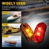Amber 10PCS Side Marker Rear Light LED Lamp Clearence Indicators Truck Trailer