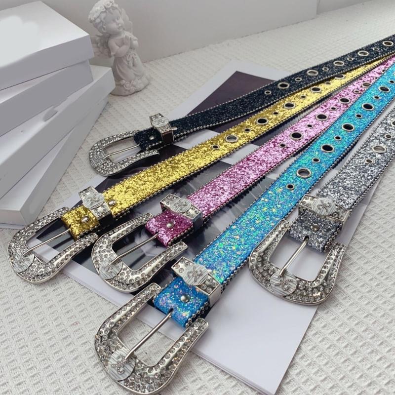 Женский широкий ремень с люверсами для джинсов, юбки, с отделкой из бусин, из искусственной кожи, ремень для брюк в стиле субкультуры, одежда для девочек, украшения для талии