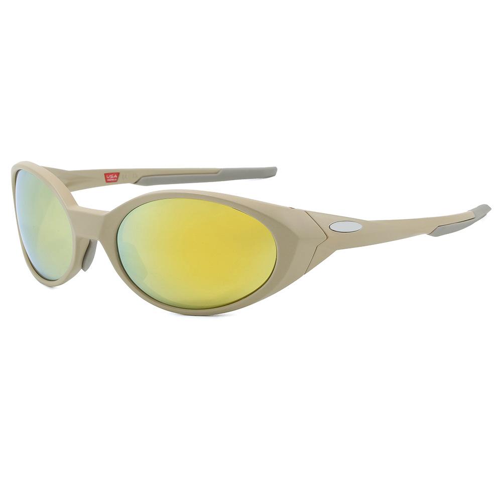 New outdoor sports cycling nylon polarized sunglasses for men and women, trendy retro travel and driving sunglasses9438
