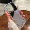 Роскошный акриловый чехол для телефона с зеркалом для макияжа для iPhone 17 16 15 14 13 12 11 Pro Max XS X XR Гальваническое покрытие Ударопрочные задние крышки Чехол