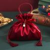 Velvet Sweets Chocolate Packing Bag Red Drawstring Pouch Handbag Wedding Candy Packaging Bags