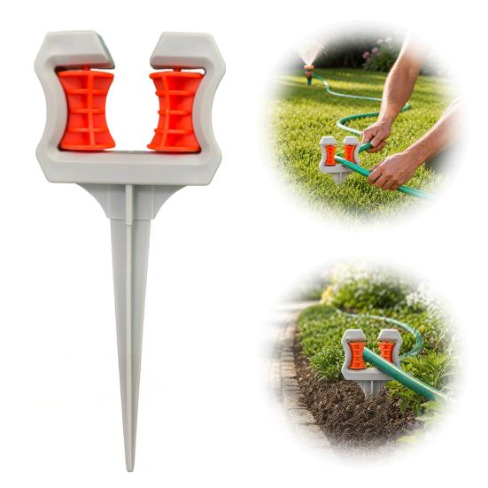 Garden Hose Guide Spike, Hose Roller Guide Spike, Watering Hose Holder Stake, Protect Plants And Prevent Tangles for Lawn Yard Irrigation