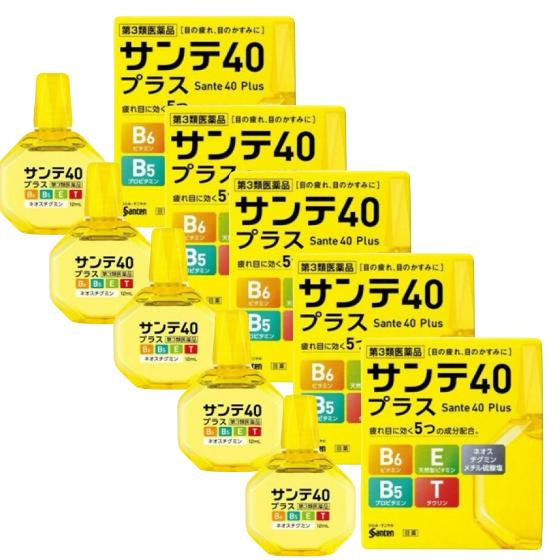 Santen 40 Plus глазные капли от усталости и покраснения глаз, 12 мл