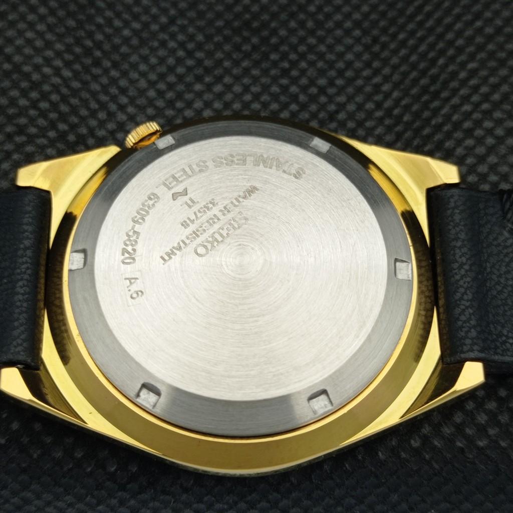ВОССТАНОВЛЕННЫЕ ВИНТАЖНЫЕ SEIKO 5 AUTO 6309A ЯПОНИЯ МУЖСКИЕ D/D ЗОЛОТЫЕ ЧАСЫ a309521-5