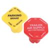 Parking and Air Brake Knobs 298818 Yellow Semi Truck Parking Brake Knobs Red Trailer Air Brake Knob Replacement For