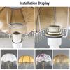 Beaded Tassel Lamp Shade Fabric E27 Lamp Cover Vintage Fringe Lamp Shades