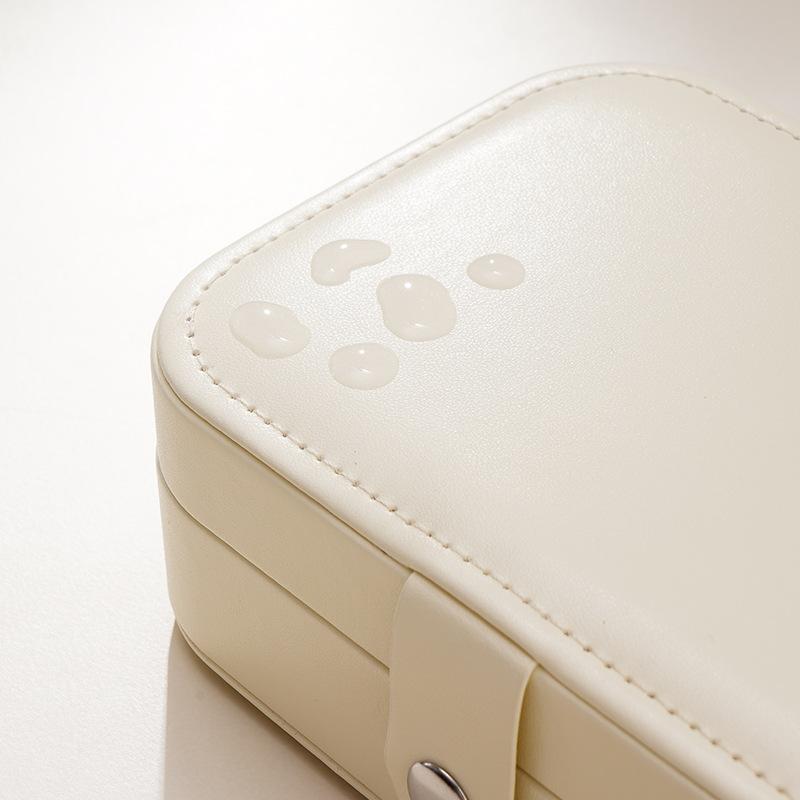 1 шт. Элегантная шкатулка для украшений, держатель для нескольких колец с крючком для ожерелья, портативный футляр для хранения сережек, шкатулки для украшений большой емкости