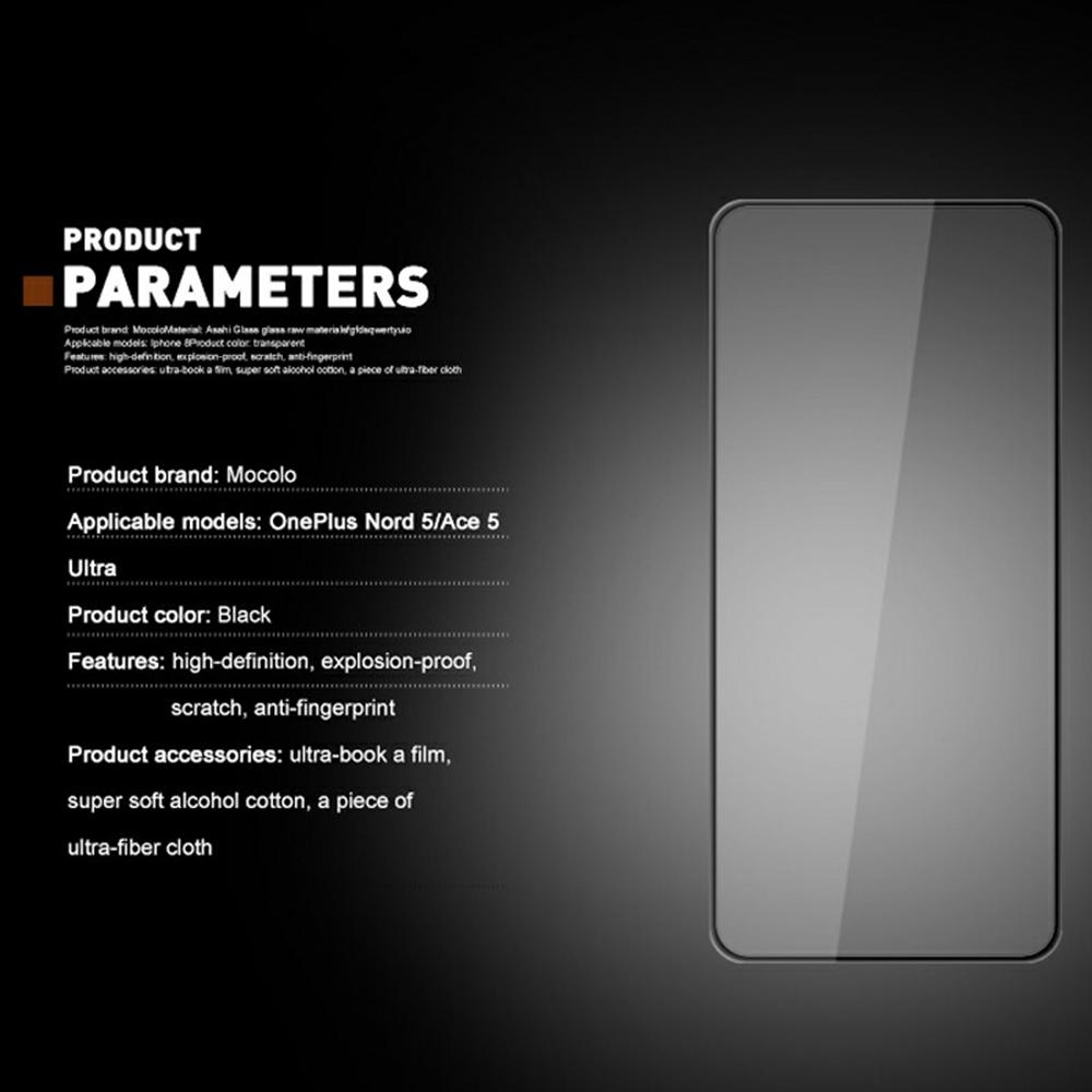 MOCOLO Защитная пленка для экрана OnePlus Nord 5 5G/Ace 5 Ultra 5G, противоударная, с шелкографией, закаленное стекло