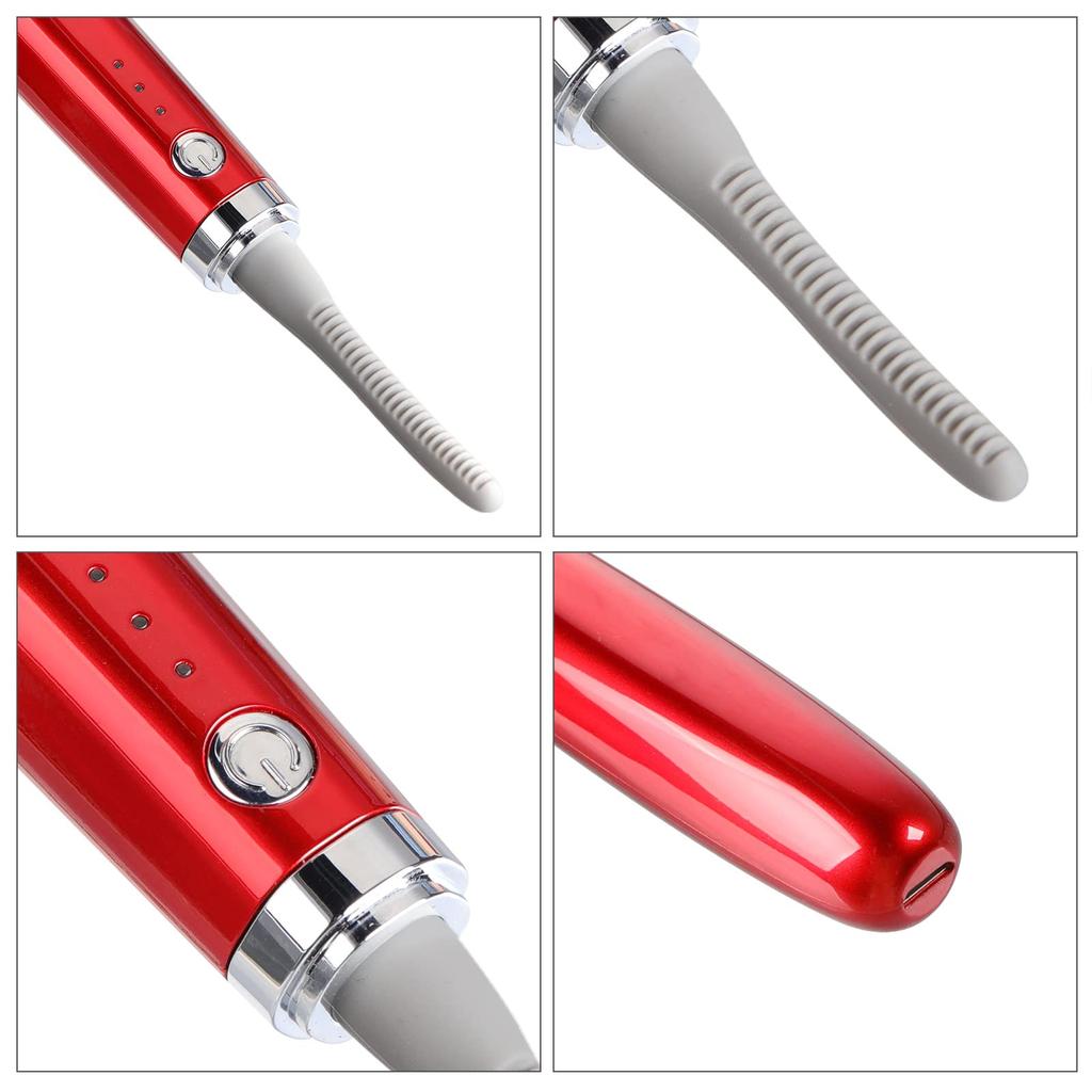 Подогреваемые щипцы для завивки ресниц, перезаряжаемая расческа для завивки ресниц, быстрая естественная завивка, длительная завивка в течение 24 часов, 3 температурных режима, инструменты для макияжа глаз