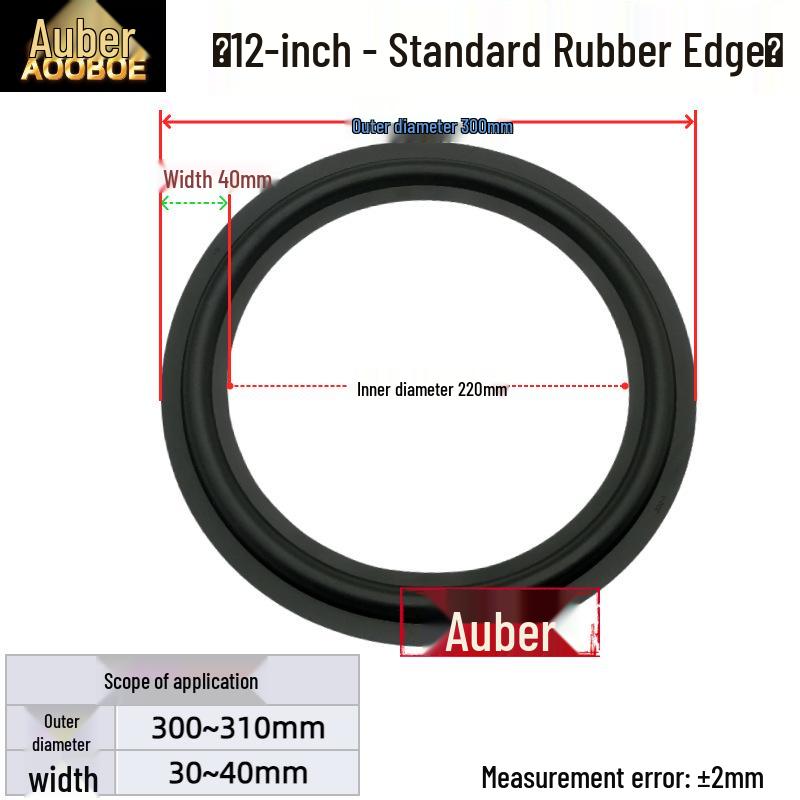 6.5" 8" 10" Speaker Subwoofer Rubber Edge Ring Accessories