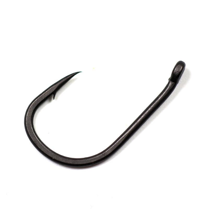 Bimoo 20pcs Teflon Coated Strong Carp Fishing Hooks High Carbon Steel Matte Black Micro Barb Size 2 4 6 8 10 Withy Pool Rig Hook