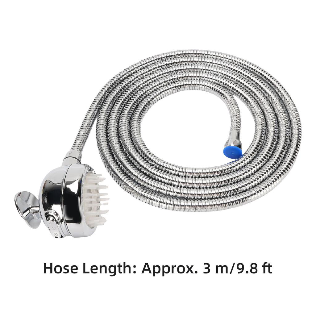 Набор насадок для душа для собак ABS 9,8 футов шланг регулируемый душ-распылитель для мытья и груминга питомцев с переключателем для легкого купания питомца