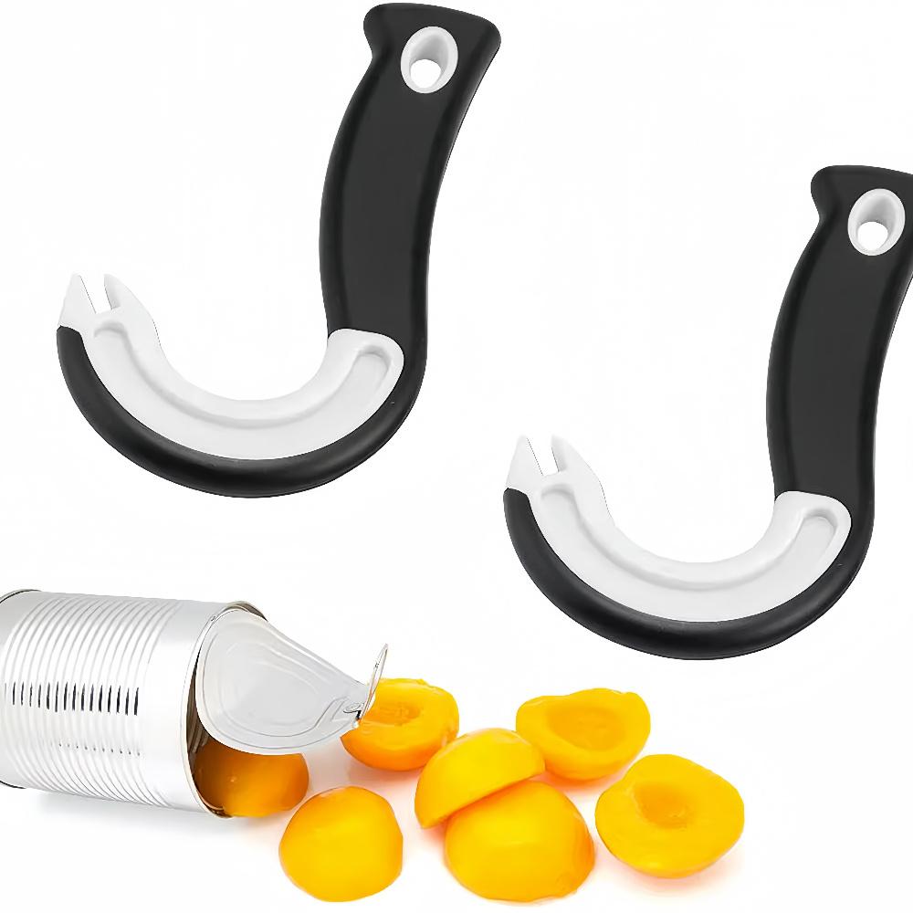 Открывалка для консервных банок Easy-Grip Hook — прочный пластик, идеально подходит для использования дома и в ресторане, идеальный аксессуар для рождественской вечеринки