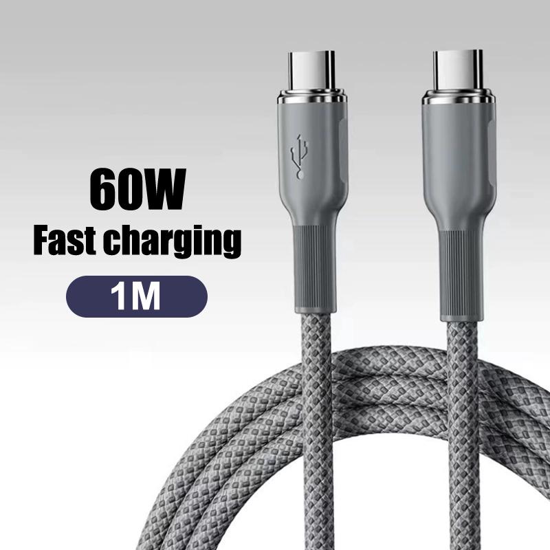 Кабель USB на Type-C Линия синхронизации данных Быстрая зарядка Для телефона Huawei Android Плетеный кабель-зарядное устройство