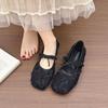 Lace Bow Flats Summer New Sweet with Skirt Single Shoes Fashion Versatile Women's Shoes