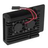 For Raspberry Pi 4B Shell Black Aluminum Alloy Case 85x56.5x20mm with Thermal Tape Dual Fans