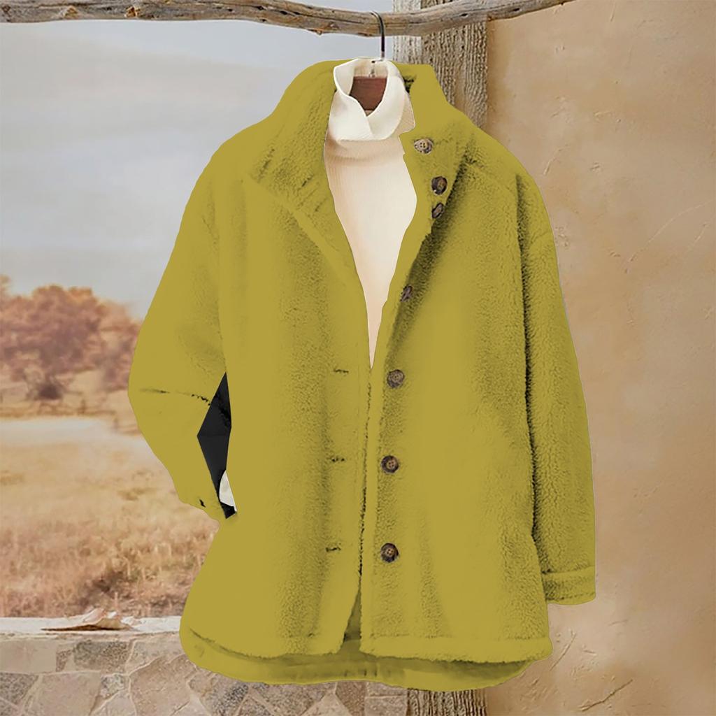 Женский однотонный повседневный свободный кардиган с длинным рукавом на пуговицах, кардиган с капюшоном, фланелевое пальто