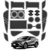 LANGBEAN Interior Rubber Mats for Toyota Harrier 80 Door Pocket Scratch and Noise Interior Harrier Custom Set Series, Non-Slip Mats, Prevention,