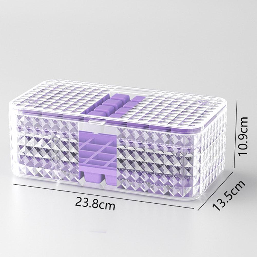 One Key Release 96 Grid Ice Cubes Maker Reusable Refrigerator Ice Cubes Box Ice Making Accessories
