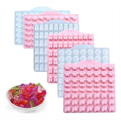 Четырехстильная мультяшная форма для сахарного торта, помадка, пищевая силиконовая форма, инструмент для выпечки, сахарная форма, шоколадная помадка