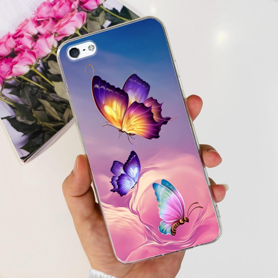 For iPhone 5 5S Case Fashion Astronaut Art Painted Shockproof Soft Cover For iPhone SE 2016 2020 SE2 TPU Funda on iPhone5 Bumper
